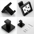 thumbnail image 3 of Gancho de Toalla Negro Mate de 10 Paquetes Gancho de BañO de Acero Inoxidable Gancho una Prueba de ÓXido Inodoro Cuadrado Montado en la Pared Colgador de Puerta Resistente, 3 of 5