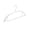1PC-Gray, variant on chaungfeng Bold and Enlarged Plastic Hangers, 15" Non Slip Shoulders Strong Hangers, Enough Space Saving Household Hangers Suitable for All Kinds of Clothes Wet or Dry