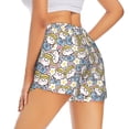 thumbnail image 3 of Goofa Cute Rabbit Printed Women 2 in 1 Running Shorts,Quick Dry Athletic Workout Shorts,High Waisted Athletic Shorts with Liner Pockets-Large, 3 of 9