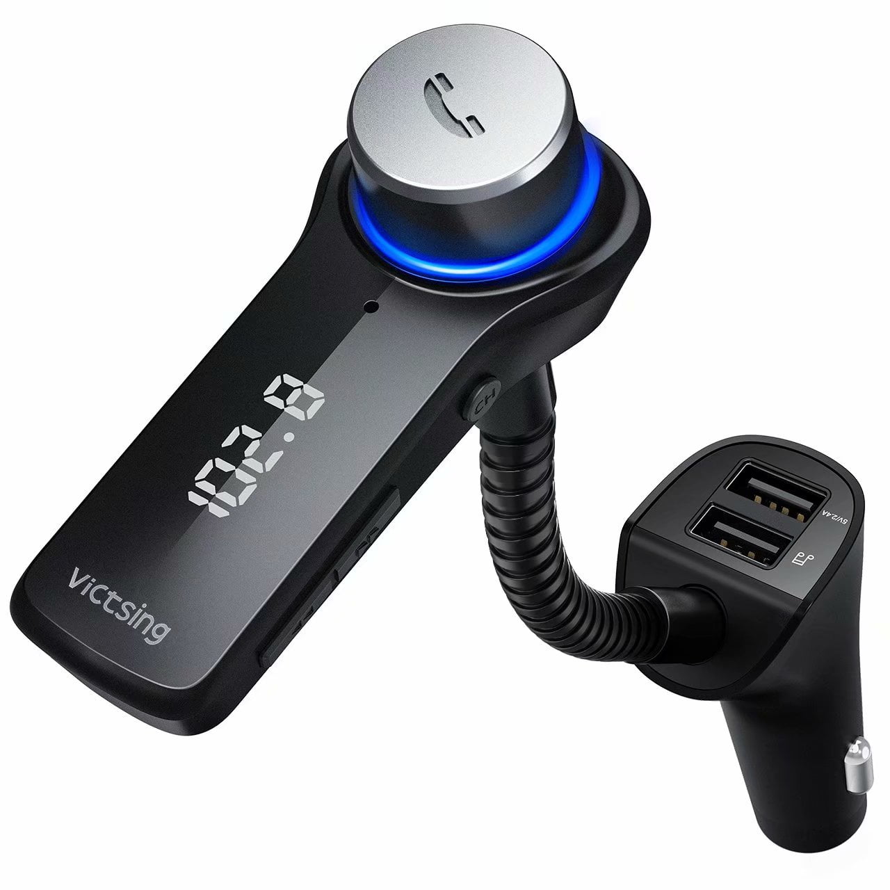 VicTsing Bluetooth FM Transmitter for Car, Wireless Incar Radio
