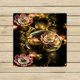thumbnail image 1 of ABPHQTO Rosa Flores Cristales Dorados Fantasía Negra Fractal Toallas Playa Baño Piscina Sprot Viaje Mano Spa Toalla 33x33 cm, 1 of 1