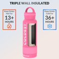 thumbnail image 2 of Botella de agua The Coldest Insulated de acero inoxidable de 620 ml, 2 of 9
