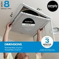 thumbnail image 2 of Simply Filters 21x21x1 MERV 8, MPR 600, AC Furnace HVAC Air Filter (12 Pack), 2 of 8