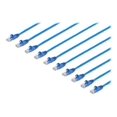 thumbnail image 2 of StarTech.com Câble Ethernet CAT6 de 7 Pi, Cordon de Pose PoE 10 Gigabits Snagless RJ45 650 MHz 100 W, CAT 6 Câble Réseau UTP 10 Gbe avec Soulagement des Taches, Bleu, Câblage Testé Fluke/certifié UL, Lot de 10 - Catégorie 6, 24 AWG, TIA (N6PATCH7BL10PK) - Câble de Pose - RJ-45 (m) vers RJ-45 (m) - 7 Pi - UTP - CAT 6 - Moulé,, 2 of 2
