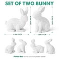 thumbnail image 6 of Ayieyill 2 Pcs Easter Rabbit Decor, Easter Rattan Bunny Resin Ornaments for Home Courtyard Tabletop to Enhance The Easter Atmosphere, 6 of 9