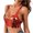 Red, variant on Womens Sparkly Sequin Tank Tops Shiny Metallic Chest Chain Bra Stand Strap Backless Cami Crop Top Going Out Tops for Party Rave Club