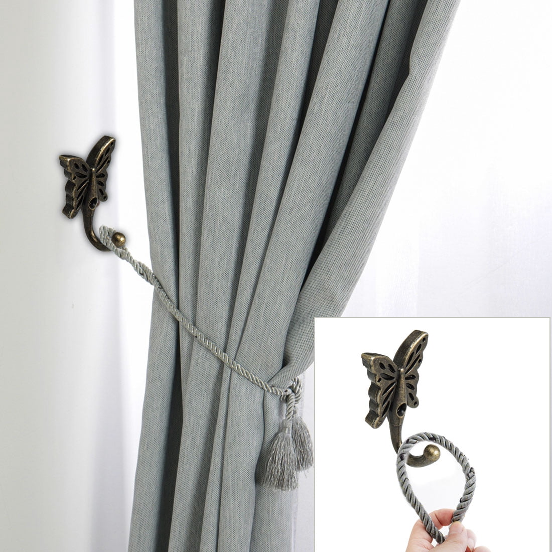 Unique Bargains 20 Pcs Cup Ceiling Hooks Screw Hanger Indoor Outdoor Bronze Tone