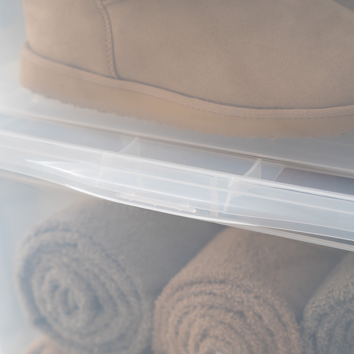 IRIS USA, 58 Quart Non-Latching Plastic Storage Box, Clear - Walmart.com