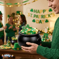 thumbnail image 6 of PMU Large Halloween Cauldron 10 Inch, Witch Plastic Cauldron Candy bowl Black, For Halloween Decor Pkg/1, 6 of 10