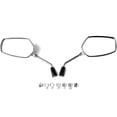 thumbnail image 2 of Krator Universal Chrome Motorcycle Mirrors Compatible with Suzuki Boulevard C109R C50 C90, 2 of 4
