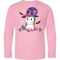 thumbnail image 3 of Inktastic Halloween Girls Unicorn Witch Long Sleeve Youth T-Shirt, 3 of 5