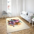 thumbnail image 4 of Dachshund Portrait Watercolor Vintage Retro Styles Indoor Rug Wiener Dog Lover Gifts Idea Carpet Living Bed Room Sofa Home Decor - 00001, 4 of 5