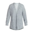 thumbnail image 6 of Time and Tru Women's Open Front Cardigan Sweater with Long Sleeves, Sizes XS-XXXL, 6 of 6