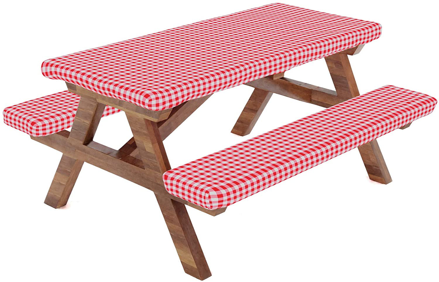 Fitted Picnic Table Tablecloth Cover with Picnic Bench Covers, Fitted Vinyl  Tablecloth and Seat Covers, Tablecloth for Picnic Table, Camping Picnic  Table Bench Elastic Covers,72X28 Inch,Red,3 Piece - Walmart.com