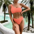 thumbnail image 3 of 2023 Women's Push Up Bikini Set - High Waisted Thong Brazilian Swimwear, Adjustable Straps, Removable Pads, 3 of 5