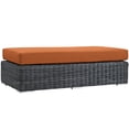 thumbnail image 3 of Modway Summon Outdoor Patio Sunbrella Rectangle Ottoman EEI-1877-GRY-NAV, 3 of 12