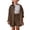Brown, variant on Girls Outfit Sets 2 Piece, Casual Summer Long Sleeve School Kids' Clothing Sets Yellow Size 10-11 T