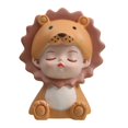 thumbnail image 2 of Yellow Resin Animal Statue for Cake Decoration Vivid Kids Model Decorative Sculpture 1pc, 2 of 3