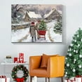 thumbnail image 4 of Denozer Large Christmas Wall Art - Santa Wall Art, Christmas Canvas, Winter Wall Art, Christmas Pictures, Christmas Poster - 18x12 inches, 4 of 8