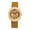 B, variant on Women' Analog Quartz Tonneau Watch: Leather Strap with Arabic Numerals and Bamboo Leaf Decor Dial