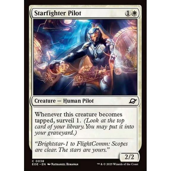MtG Edge of Eternities Common Starfighter Pilot #38