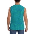 thumbnail image 4 of Kdxio Débardeur Homme Bleu Vert Pailleté Sans Manches pour Musculation Gym Décontracté - Très Grand, 4 of 7