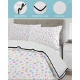 thumbnail image 3 of Full Size Quilt Bedding Set, Colorful Polka Dot Reversible Summer Quilt 3 Pieces, Modern Minimalist Geometric Lightweight Bedspreads Coverlets with 2 Pillow Shams for All Seasons, 3 of 5