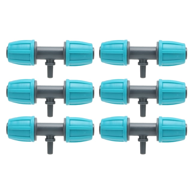 16 mm A 4/7 TEE, PE High Estabilidad Estabilidad Fug -Profect 10pcs Resistencia Al ImpactO TEE para Jardines