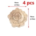 thumbnail image 2 of Apliques tallados en madera con forma de flor Antrader para muebles, 2 of 7