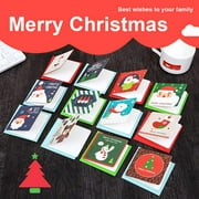 144 Pcs Christmas Cards Assorted- Christmas Greeting Card - Assorted Christmas Greeting Cards- Family Christmas Cards B