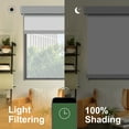 thumbnail image 2 of MING CHEN Motorized Roller Shade with Valance, 100% Blackout Motorized Blinds, Waterproof and UV Protection, Work with Alexa, Google (66"Wx72"H, Light Grey), 2 of 6
