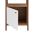 thumbnail image 4 of Modway Bixby 21" Modern MDF Wood Storage Bookshelf in Walnut/White, 4 of 6