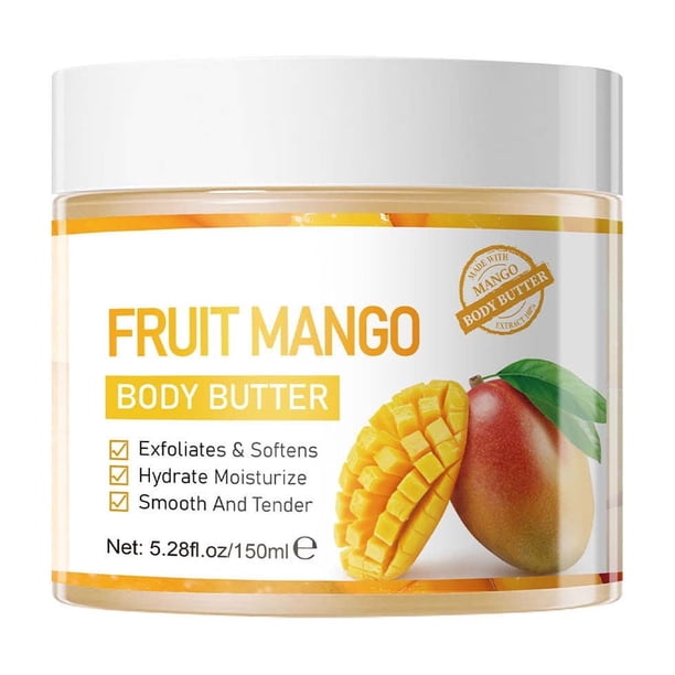 Crema de manos para regalar, regalo para el Día de la Madre, loción de manos con mango y fruta. Exfolia, suaviza, hidrata, humecta, suaviza y suaviza. 150 ml. Manteca corporal.