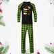 thumbnail image 4 of Conjunto de 2 piezas a juego Pijamas navideños Conjunto de ropa de estar cómoda (Hombre Verde S) Ygjytge Verde Hombre T S, 4 of 5