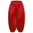 thumbnail image 3 of YUUMIN Boys Girls Solid Color Elastic Waist Medieval Capri Pants for Kids Renaissance Festival Red 14, 3 of 7