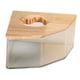 thumbnail image 1 of Caja de baño de arena para hámster, cuarto de , lavabo de arena, inodoro, contenedor de arena para excavar, transparente Pentagrama L Zulema Baño de hámster, 1 of 8