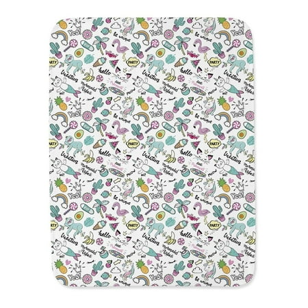 Siren Kittens And Icons Blanket -Image by Shutterstock,