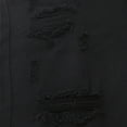 thumbnail image 6 of Hinvhai Clearance Men Soid Pocket Ripped Pants Long Pants Cargo Pants Suspender Trousers Black 4(S), 6 of 8