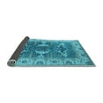 thumbnail image 2 of Ahgly Company Indoor Square Oriental Light Blue Industrial Area Rugs, 8' Square, 2 of 4