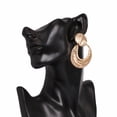 thumbnail image 3 of Pendientes colgantes de aleación de moda para mujeres amantes de la moda Glamour dorado, 3 of 3