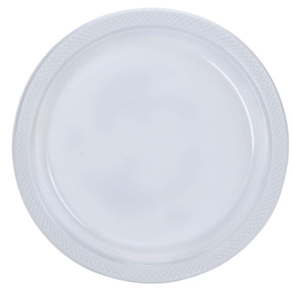 Disposable 10" Clear Diner Plastic Plates: 4 PCs