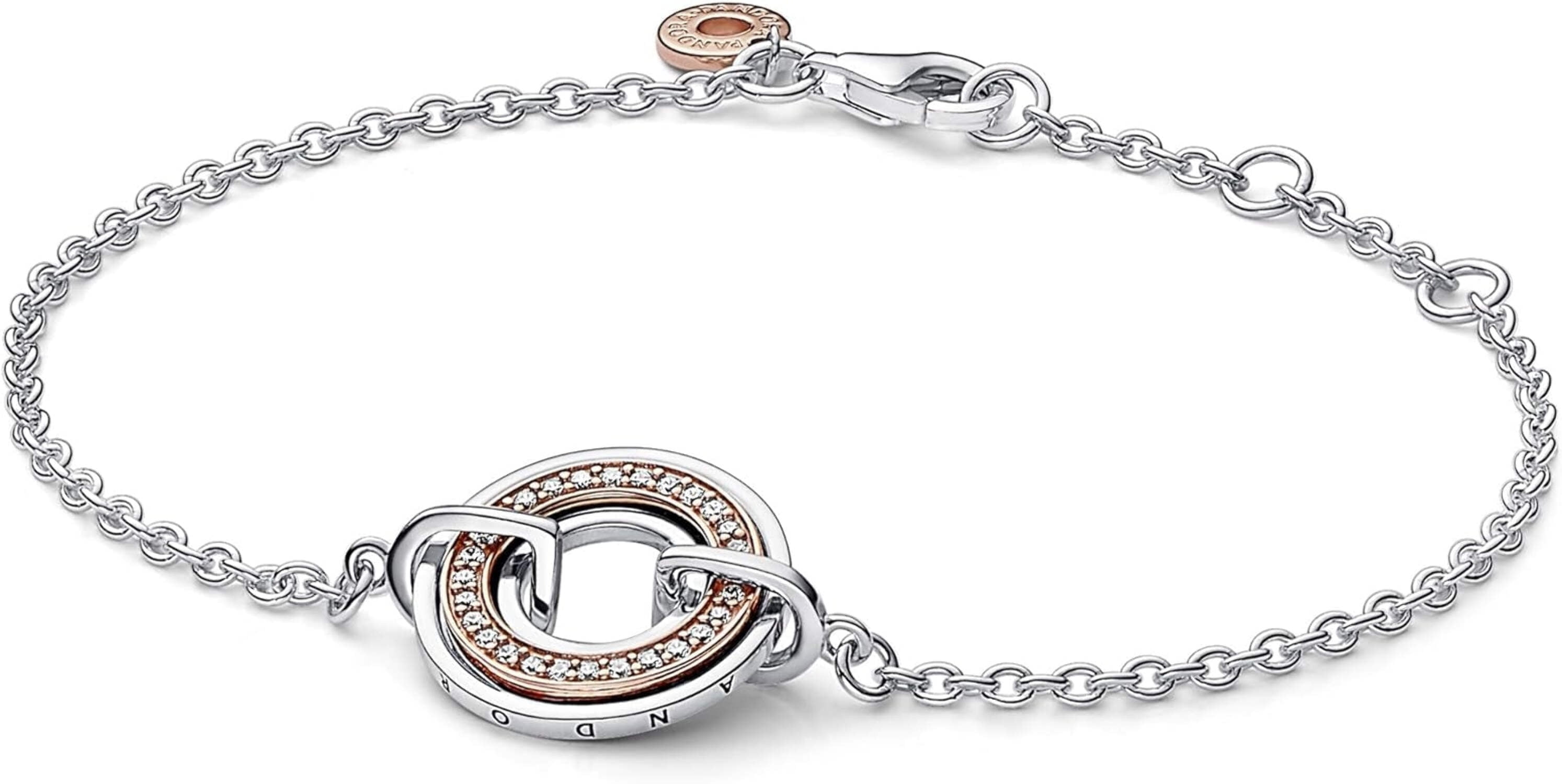 小物 Non Sparkling Strand Bracelet, Clear CZ Bracelet 23 cm 590524CZ