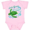thumbnail image 3 of Inktastic Lets Swim Cute Sea Turtle Boys or Girls Baby Bodysuit, 3 of 5