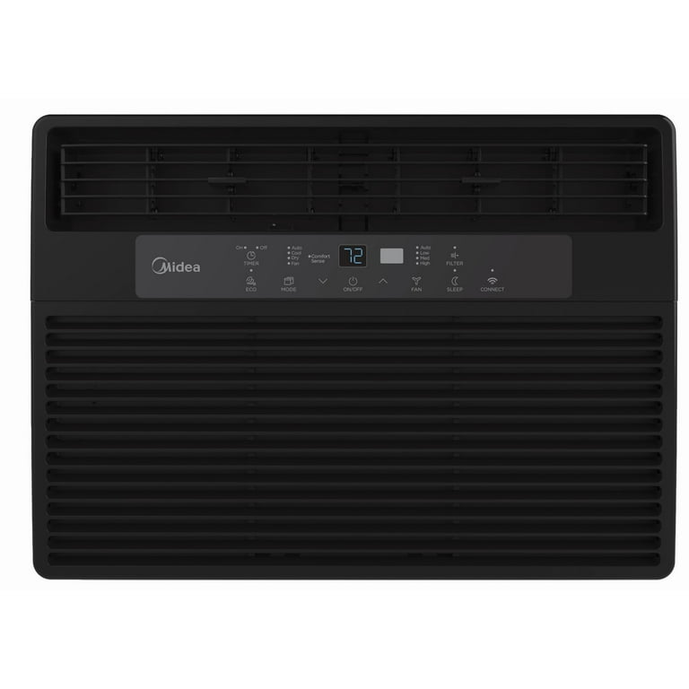 Shops Midea 5Midea 5,000 BTU 115V Mechanical Window Air Conditioner, Black, MAW05M1WBL