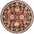 thumbnail image 2 of SAFAVIEH Classic Shanelle Oriental Wool Area Rug, Burgundy/Black, 3'6" x 3'6" Round, 2 of 7