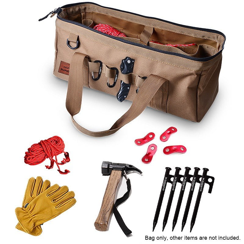 Large Capacity Water Resistant Camping Tool Bag with Sturdy Base