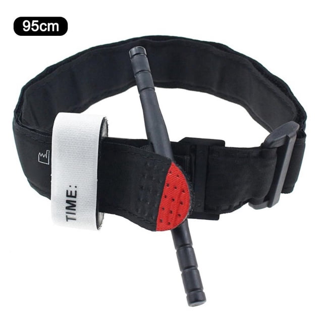 Torniquete Survival Medical Emergency Belt Aid para exploración al aire libre (95 cm)