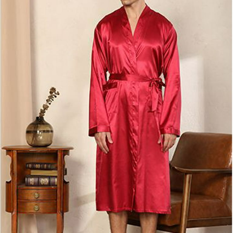 open lace back dress Damask Velvet Housecoat in Ruby
