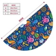 thumbnail image 2 of KLL 30" Christmas Tree Skirt Sea Fish Xmas Tree Skirts Mat for New Year Xmas Holiday Party Indoor Outdoor Home Decoration, 2 of 5