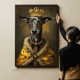 thumbnail image 6 of Dog Canvas Print Funny Sloughi Dog Painting Poster Vintage Wall Art Starry Night Artwork Picture for Bedroom Decor, 6 of 6